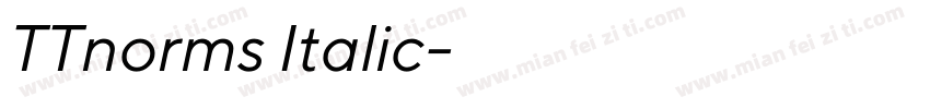 TTnorms Italic字体转换